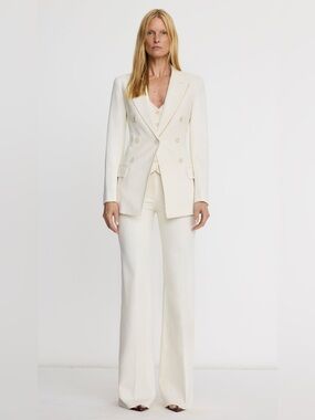 Retail $795 Smythe Not A DB Blazer In Chalk